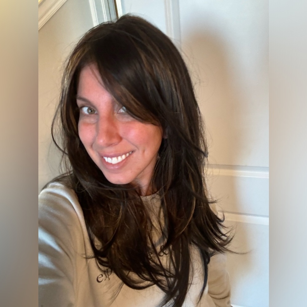 Rich Brown Layered Hair Wig with Natural Waves